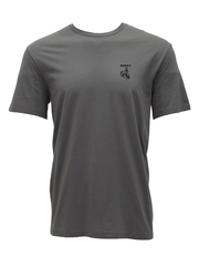 Hooey HT1886DKGY Mens Lucky Rider T-Shirt Steel Grey front view. If you need any assistance with this item or the purchase of this item please call us at five six one seven four eight eight eight zero one Monday through Saturday 10:00a.m EST to 8:00 p.m EST