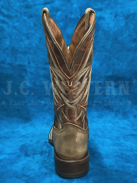 Circle G L5991 Mens Embroidery Square Toe Boot Cinnamon back view. If you need any assistance with this item or the purchase of this item please call us at five six one seven four eight eight eight zero one Monday through Saturday 10:00a.m EST to 8:00 p.m EST