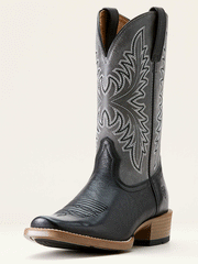 Ariat 10053695 Mens Renegade Cowboy Boot Titanium Black Night front and side view. If you need any assistance with this item or the purchase of this item please call us at five six one seven four eight eight eight zero one Monday through Saturday 10:00a.m EST to 8:00 p.m EST