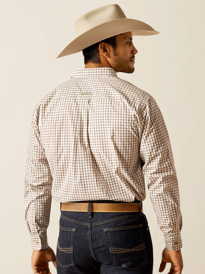 Ariat 10052342 Mens Pro Series Sultan Classic Fit Shirt Off White Natural front view. If you need any assistance with this item or the purchase of this item please call us at five six one seven four eight eight eight zero one Monday through Saturday 10:00a.m EST to 8:00 p.m EST