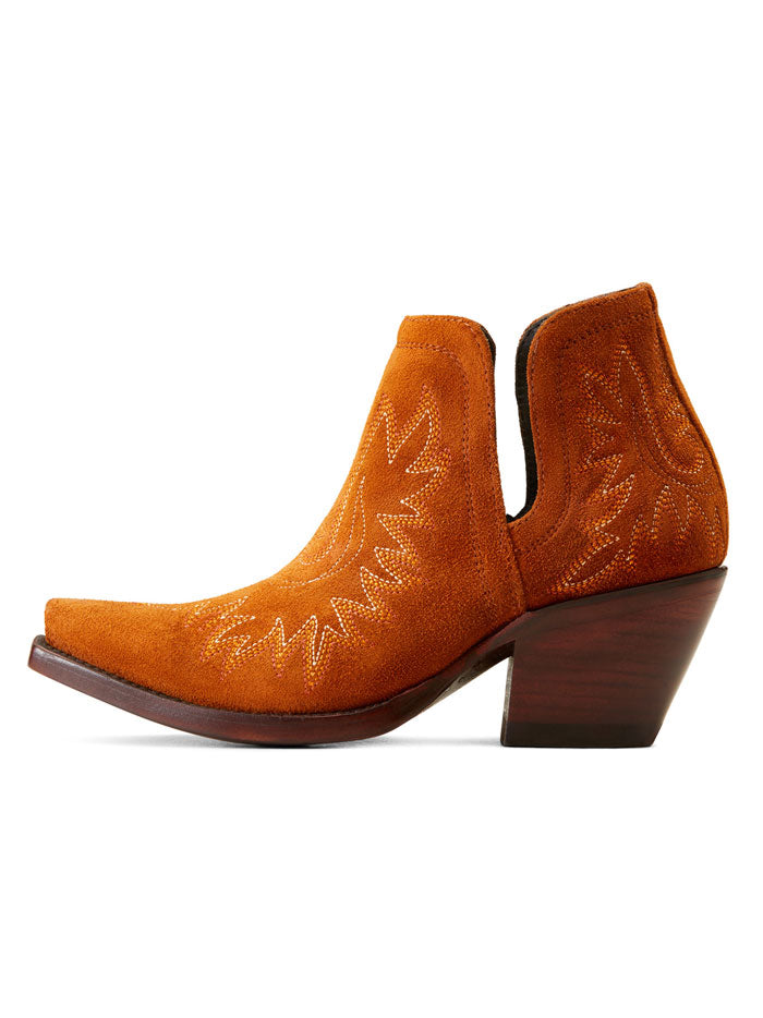 Ariat 10046868 Womens Dixon Western Boot Penny Suede side / front view. If you need any assistance with this item or the purchase of this item please call us at five six one seven four eight eight eight zero one Monday through Saturday 10:00a.m EST to 8:00 p.m EST