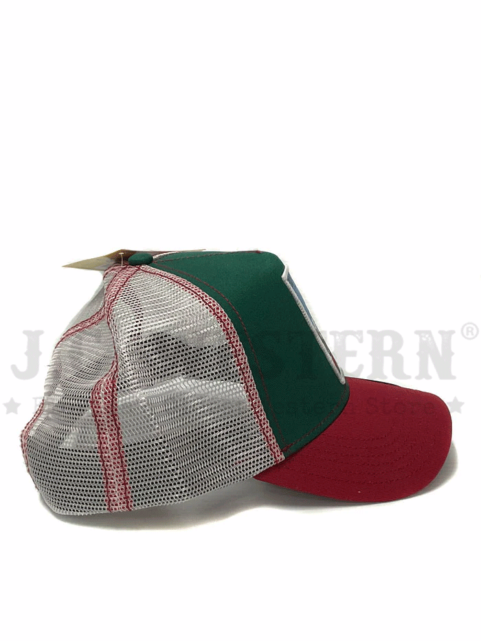 Larry Mahan MCBCLGGN El Gallo Mesh Back Cap Green side and front view. If you need any assistance with this item or the purchase of this item please call us at five six one seven four eight eight eight zero one Monday through Saturday 10:00a.m EST to 8:00 p.m EST