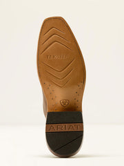 Ariat 10063962 Womens Futurity Flash Western Boot Totally Tan sole view. If you need any assistance with this item or the purchase of this item please call us at five six one seven four eight eight eight zero one Monday through Saturday 10:00a.m EST to 8:00 p.m EST