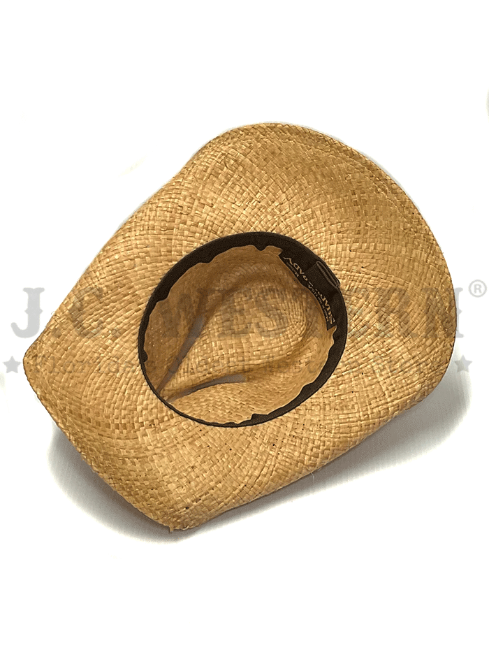 Shady Brady HARDY 1DW51 Snake Skin Band Straw Hat Natural front and side view. If you need any assistance with this item or the purchase of this item please call us at five six one seven four eight eight eight zero one Monday through Saturday 10:00a.m EST to 8:00 p.m EST