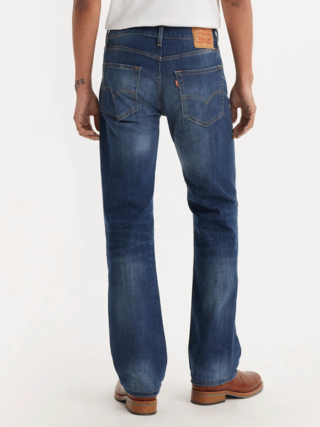 Levi's 055270489 Mens 527 Slim Boot Cut Jean Wave Allusions back view. If you need any assistance with this item or the purchase of this item please call us at five six one seven four eight eight eight zero one Monday through Saturday 10:00a.m EST to 8:00 p.m EST