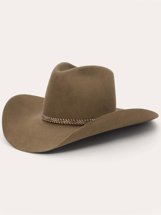 Stetson SFACST-4442B5 Acoustic 6X Felt Hat Driftwood side / front view. If you need any assistance with this item or the purchase of this item please call us at five six one seven four eight eight eight zero one Monday through Saturday 10:00a.m EST to 8:00 p.m EST