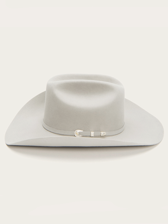 Stetson SFSHAS-754034 SHASTA 10X Premier Felt Western Hat Mist Grey front and side view. If you need any assistance with this item or the purchase of this item please call us at five six one seven four eight eight eight zero one Monday through Saturday 10:00a.m EST to 8:00 p.m EST