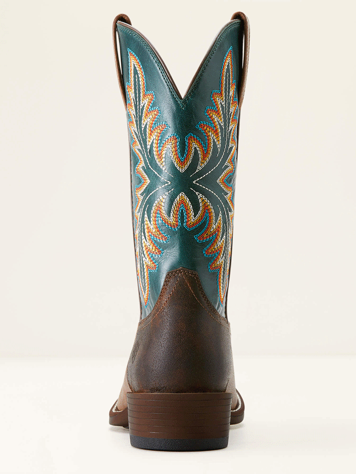 Ariat 10053696 Mens Renegade Cowboy Boot Deep Teal Vintage Oak front and side view. If you need any assistance with this item or the purchase of this item please call us at five six one seven four eight eight eight zero one Monday through Saturday 10:00a.m EST to 8:00 p.m EST

