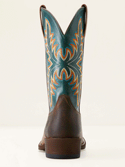 Ariat 10053696 Mens Renegade Cowboy Boot Deep Teal Vintage Oak back view. If you need any assistance with this item or the purchase of this item please call us at five six one seven four eight eight eight zero one Monday through Saturday 10:00a.m EST to 8:00 p.m EST

