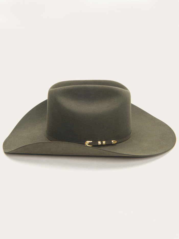 Stetson SFMNFD-754242 Munford 6X Felt Hat Sage side / front view. If you need any assistance with this item or the purchase of this item please call us at five six one seven four eight eight eight zero one Monday through Saturday 10:00a.m EST to 8:00 p.m EST