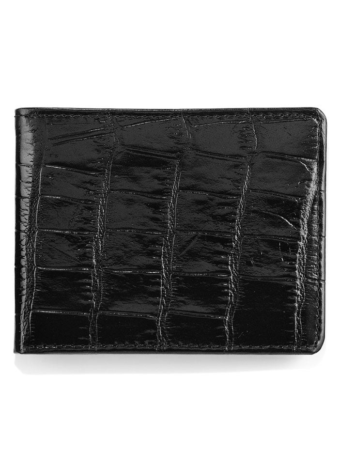 Brighton 89553 Rockefeller Passcase Wallet Black front view. If you need any assistance with this item or the purchase of this item please call us at five six one seven four eight eight eight zero one Monday through Saturday 10:00a.m EST to 8:00 p.m EST