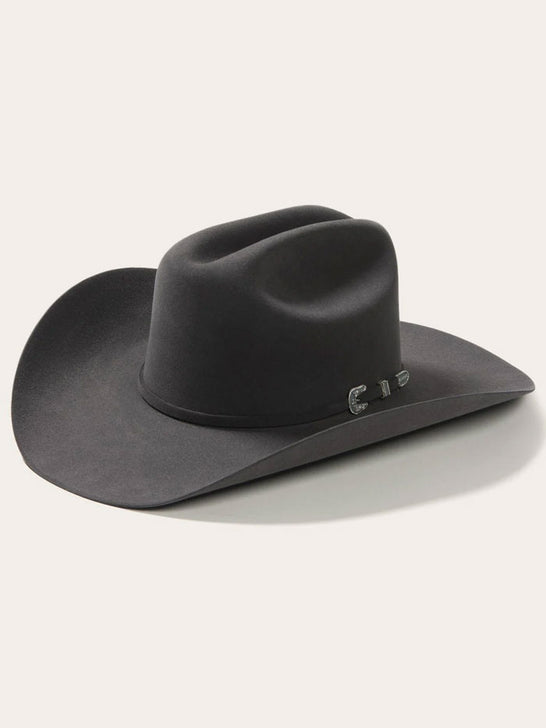 Stetson SFSKYL-754049 Skyline 6X Felt Hat Granite Grey side / front view. If you need any assistance with this item or the purchase of this item please call us at five six one seven four eight eight eight zero one Monday through Saturday 10:00a.m EST to 8:00 p.m EST