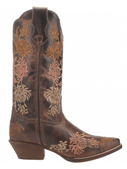 Laredo 54271 Womens SYLVAN Leather Boot Tobacco Brown side view. If you need any assistance with this item or the purchase of this item please call us at five six one seven four eight eight eight zero one Monday through Saturday 10:00a.m EST to 8:00 p.m EST