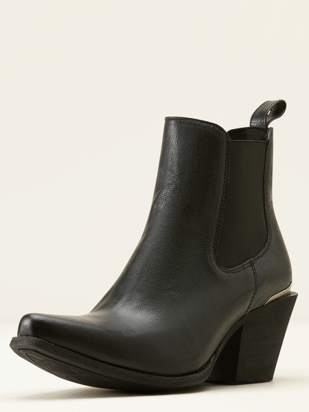 Ariat 10051057 Womens Bradley Western Boot Bohemian Black front and side view. If you need any assistance with this item or the purchase of this item please call us at five six one seven four eight eight eight zero one Monday through Saturday 10:00a.m EST to 8:00 p.m EST