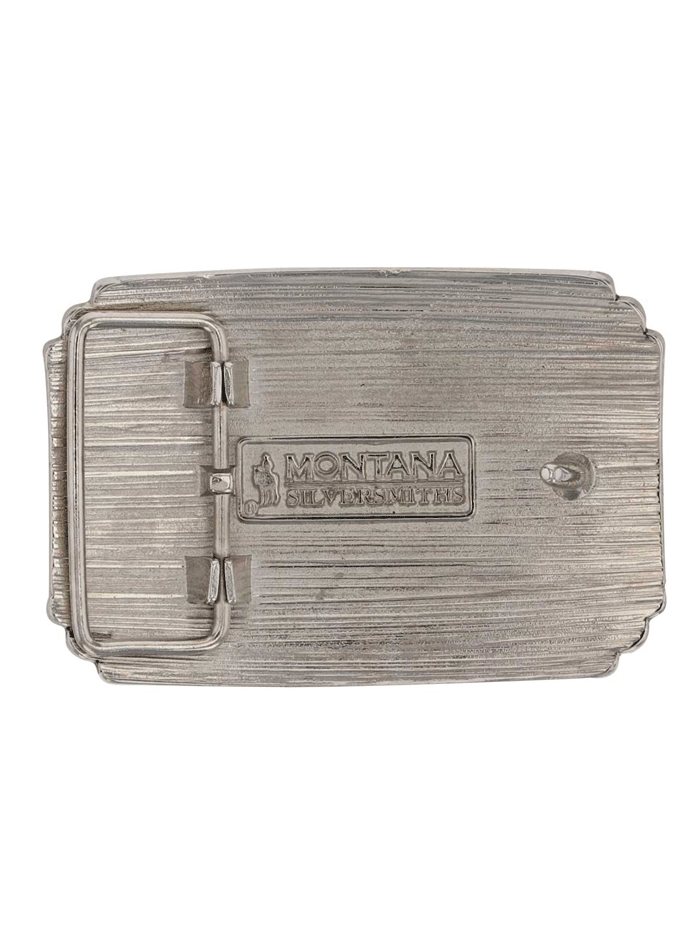 Montana Silversmiths A954 Country Strong Attitude Buckle Silver front. If you need any assistance with this item or the purchase of this item please call us at five six one seven four eight eight eight zero one Monday through Saturday 10:00a.m EST to 8:00 p.m EST