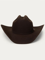 Stetson SFSHAS-724222 SHASTA 10X Premier Felt Western Hat Dark Brown Chocolate front view. If you need any assistance with this item or the purchase of this item please call us at five six one seven four eight eight eight zero one Monday through Saturday 10:00a.m EST to 8:00 p.m EST