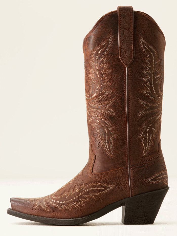 Ariat 10053788 Womens Round Up Collins Western Boot Rafter Tan front and side. If you need any assistance with this item or the purchase of this item please call us at five six one seven four eight eight eight zero one Monday through Saturday 10:00a.m EST to 8:00 p.m EST

