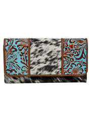 Myra Bag S-8161 Womens Morning Glory Creek Wallet Brown front view. If you need any assistance with this item or the purchase of this item please call us at five six one seven four eight eight eight zero one Monday through Saturday 10:00a.m EST to 8:00 p.m EST