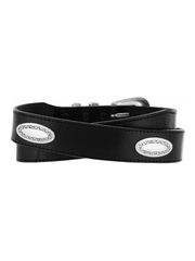 Brighton 39103 Mens Taper Ornament Belt Black back view. If you need any assistance with this item or the purchase of this item please call us at five six one seven four eight eight eight zero one Monday through Saturday 10:00a.m EST to 8:00 p.m EST