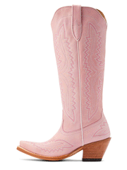 Ariat 10044480 Womens Casanova Western Boot Powder Pink outter side view. If you need any assistance with this item or the purchase of this item please call us at five six one seven four eight eight eight zero one Monday through Saturday 10:00a.m EST to 8:00 p.m EST