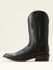 Ariat 10053584 Mens Willie Western Boot Midnight Black side view. If you need any assistance with this item or the purchase of this item please call us at five six one seven four eight eight eight zero one Monday through Saturday 10:00a.m EST to 8:00 p.m EST