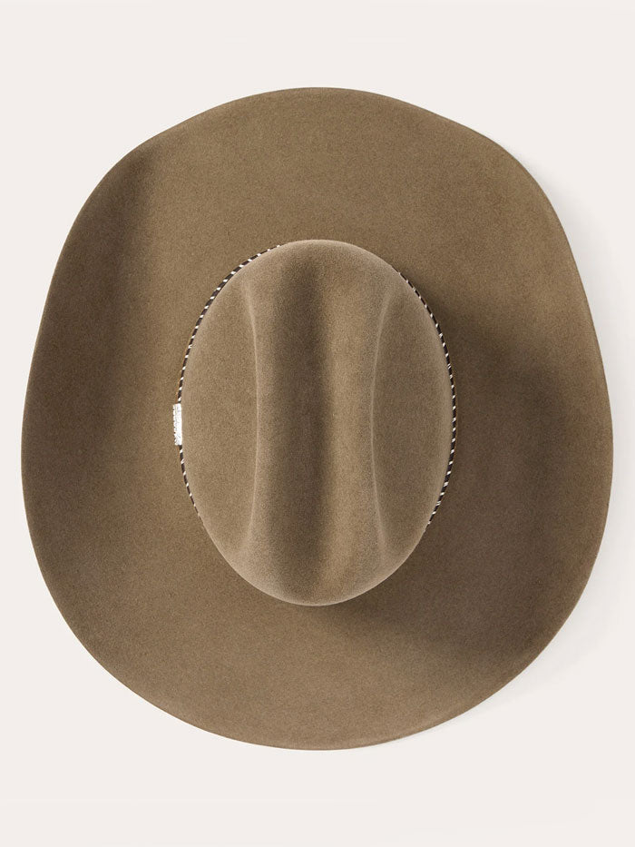 Stetson SFACST-9142B5 Acoustic 6X Cattleman Crown Felt Hat Driftwood side / front view. If you need any assistance with this item or the purchase of this item please call us at five six one seven four eight eight eight zero one Monday through Saturday 10:00a.m EST to 8:00 p.m EST