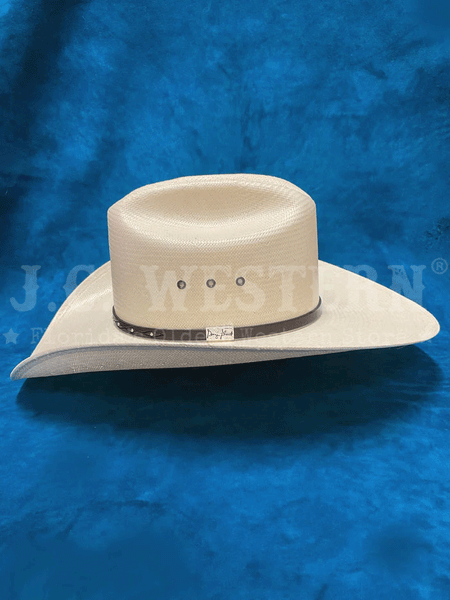 Resistol RSSACL-304281 SANTA CLARA George Strait Collection Straw Hat Natural left side view. If you need any assistance with this item or the purchase of this item please call us at five six one seven four eight eight eight zero one Monday through Saturday 10:00a.m EST to 8:00 p.m EST
