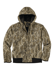 Carhartt 104392-BRN Mens Washed Duck Sherpa Lined Jacket Brown front view alternate. If you need any assistance with this item or the purchase of this item please call us at five six one seven four eight eight eight zero one Monday through Saturday 10:00a.m EST to 8:00 p.m EST