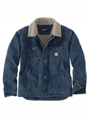 Carhartt 106323-H87 Mens Relaxed Fit Sherpa Lined Jacket Beech front view. If you need any assistance with this item or the purchase of this item please call us at five six one seven four eight eight eight zero one Monday through Saturday 10:00a.m EST to 8:00 p.m EST