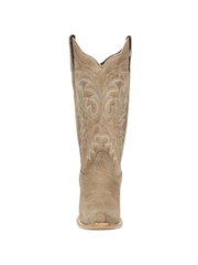 Circle G L6417 Womens Leaf Embroidery Straw front view. If you need any assistance with this item or the purchase of this item please call us at five six one seven four eight eight eight zero one Monday through Saturday 10:00a.m EST to 8:00 p.m EST