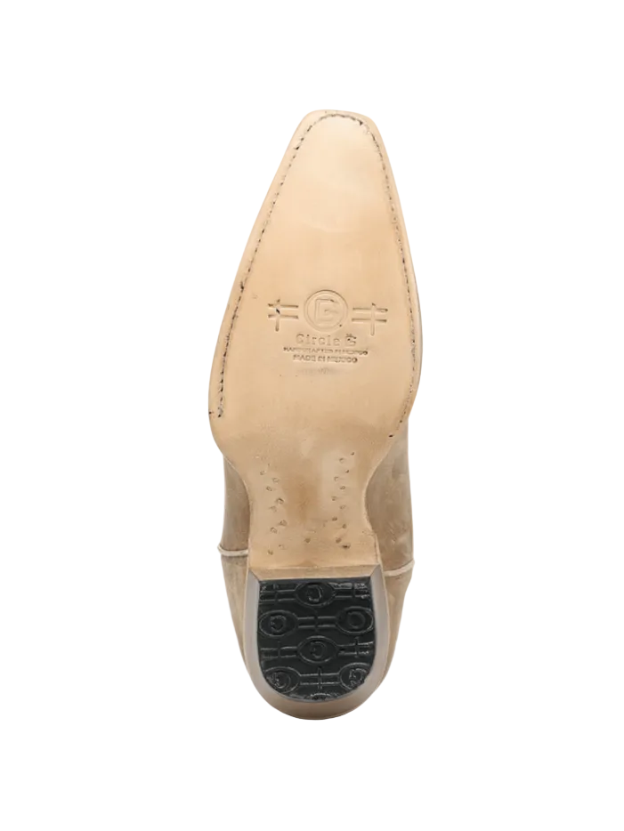Circle G L6417 Womens Leaf Embroidery Straw side / front view pair. If you need any assistance with this item or the purchase of this item please call us at five six one seven four eight eight eight zero one Monday through Saturday 10:00a.m EST to 8:00 p.m EST