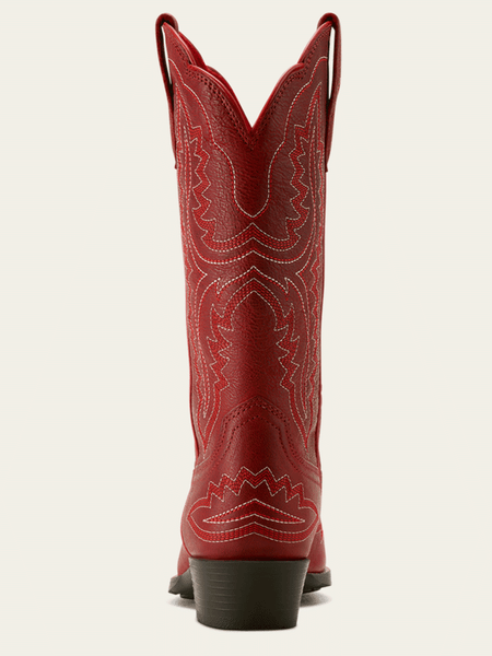 Ariat 10063928 Youth Casanova Western Boot Chili Red back view. If you need any assistance with this item or the purchase of this item please call us at five six one seven four eight eight eight zero one Monday through Saturday 10:00a.m EST to 8:00 p.m EST
