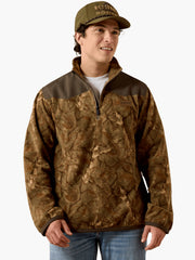Ariat 10079434 Mens Basis Fleece Pullover Savannah Tan Camo front view. If you need any assistance with this item or the purchase of this item please call us at five six one seven four eight eight eight zero one Monday through Saturday 10:00a.m EST to 8:00 p.m EST
