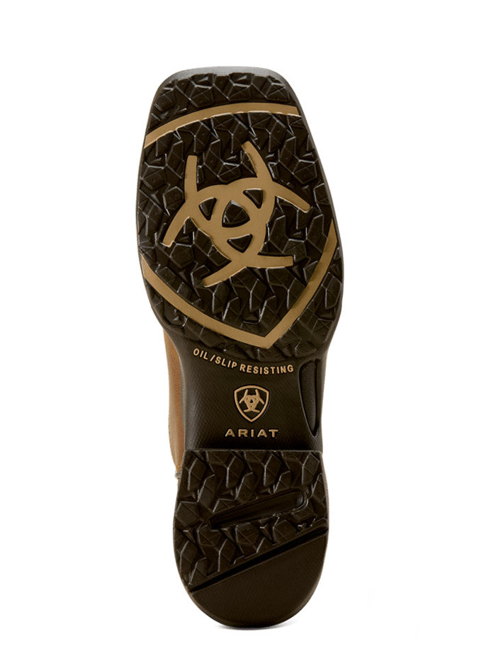 Ariat 10074311 Womens Anthem Proud VentTEK Square Toe Western Boot Aged Tan side / front view. If you need any assistance with this item or the purchase of this item please call us at five six one seven four eight eight eight zero one Monday through Saturday 10:00a.m EST to 8:00 p.m EST