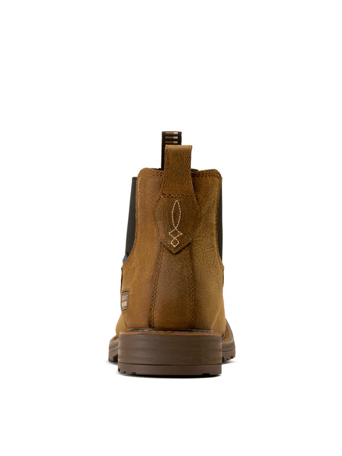 Ariat 10074285 Mens Activator Chelsea Waterproof Wide Square Toe Work Boot Rye Brown front and side view. If you need any assistance with this item or the purchase of this item please call us at five six one seven four eight eight eight zero one Monday through Saturday 10:00a.m EST to 8:00 p.m EST
