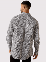 Ariat 10071029 Mens Team Janson Classic Fit Shirt Black back view. If you need any assistance with this item or the purchase of this item please call us at five six one seven four eight eight eight zero one Monday through Saturday 10:00a.m EST to 8:00 p.m EST
