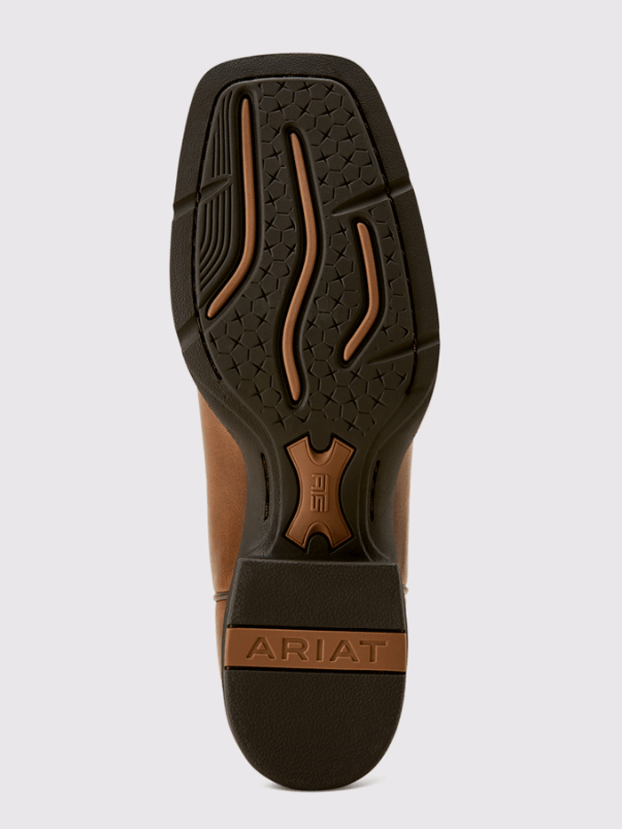 Ariat 10074322 Womens Round Up Remuda Western Boot Aged Tan front and side view. If you need any assistance with this item or the purchase of this item please call us at five six one seven four eight eight eight zero one Monday through Saturday 10:00a.m EST to 8:00 p.m EST
