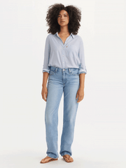 Levi's A35100035 Womens '94 Baggy Jeans Abraided Art front view. If you need any assistance with this item or the purchase of this item please call us at five six one seven four eight eight eight zero one Monday through Saturday 10:00a.m EST to 8:00 p.m EST