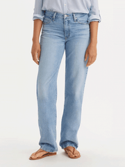 Levi's A35100035 Womens '94 Baggy Jeans Abraided Art front close up. If you need any assistance with this item or the purchase of this item please call us at five six one seven four eight eight eight zero one Monday through Saturday 10:00a.m EST to 8:00 p.m EST