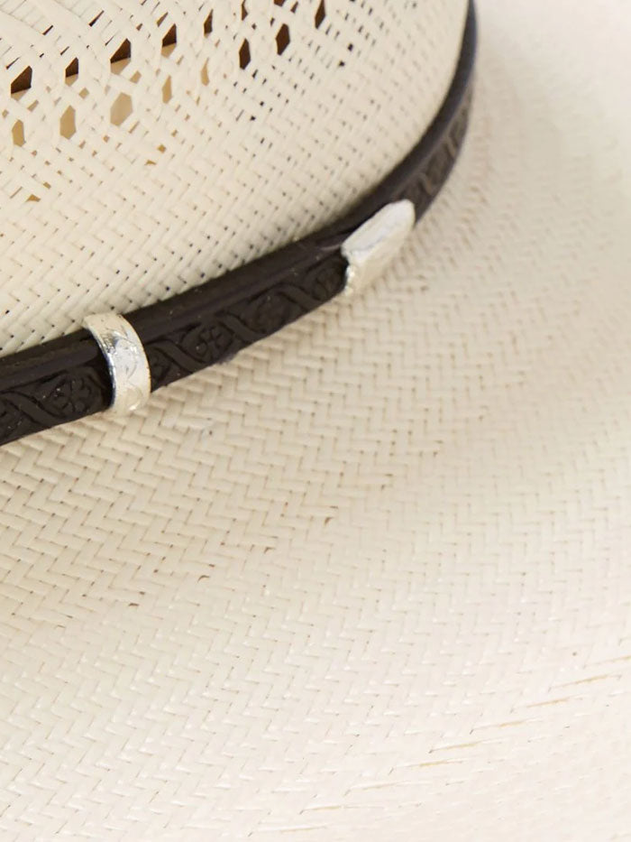 Stetson SSSTPT-684481 SOUTHPOINT 10X Straw Hat Natural side / front view. If you need any assistance with this item or the purchase of this item please call us at five six one seven four eight eight eight zero one Monday through Saturday 10:00a.m EST to 8:00 p.m EST