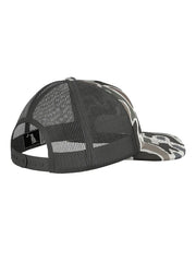 Local Boy Outfitters L3000373-LCF Mens Topo Leather Trucker Hat Localflage back view. If you need any assistance with this item or the purchase of this item please call us at five six one seven four eight eight eight zero one Monday through Saturday 10:00a.m EST to 8:00 p.m EST