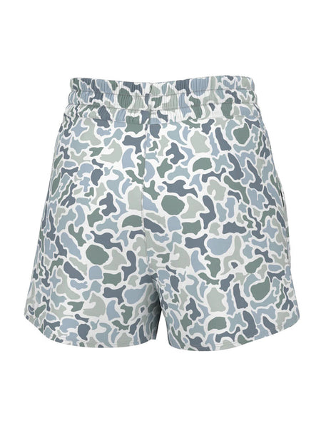 Local Girl Outfitters L5160000-LCC Womens LG High-Waisted Volley Shorts Localflage Coast back view. If you need any assistance with this item or the purchase of this item please call us at five six one seven four eight eight eight zero one Monday through Saturday 10:00a.m EST to 8:00 p.m EST