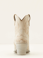 Ariat 10050899 Womens Chandler Western Boot Cloud White Suede back view. If you need any assistance with this item or the purchase of this item please call us at five six one seven four eight eight eight zero one Monday through Saturday 10:00a.m EST to 8:00 p.m EST