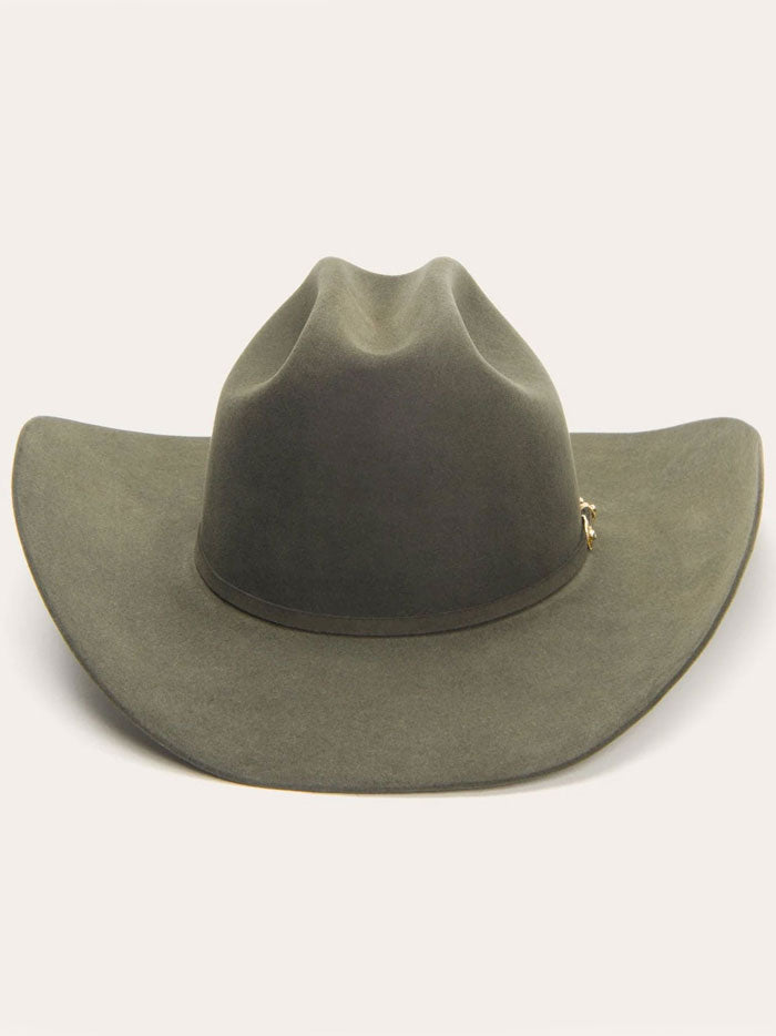 Stetson SFMNFD-754242 Munford 6X Felt Hat Sage side / front view. If you need any assistance with this item or the purchase of this item please call us at five six one seven four eight eight eight zero one Monday through Saturday 10:00a.m EST to 8:00 p.m EST