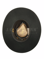 Serratelli VAIL 4X Felt Western Hat Black inside view. If you need any assistance with this item or the purchase of this item please call us at five six one seven four eight eight eight zero one Monday through Saturday 10:00a.m EST to 8:00 p.m EST