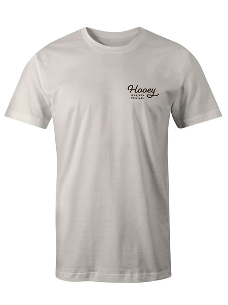 Hooey HT1713CR Mens Hooey Roots T-Shirt Cream front view. If you need any assistance with this item or the purchase of this item please call us at five six one seven four eight eight eight zero one Monday through Saturday 10:00a.m EST to 8:00 p.m EST