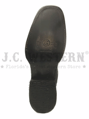 Circle G L5464 Ladies Embroidery Boot Black sole view. If you need any assistance with this item or the purchase of this item please call us at five six one seven four eight eight eight zero one Monday through Saturday 10:00a.m EST to 8:00 p.m EST