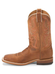 Justin BR735 Mens AUSTIN Western Boot Distressed Cognac inner side view. If you need any assistance with this item or the purchase of this item please call us at five six one seven four eight eight eight zero one Monday through Saturday 10:00a.m EST to 8:00 p.m EST