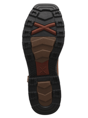 Close-up of a shoe sole with black and brown tread pattern on a white background. If you need any assistance with this item or the purchase of this item please call us at five six one seven four eight eight eight zero one Monday through Saturday 10:00a.m EST to 8:00 p.m EST