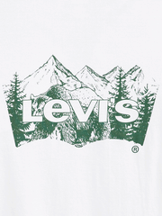 Levis 224911620 Mens Classic Graphic Tee White graphic close up view. If you need any assistance with this item or the purchase of this item please call us at five six one seven four eight eight eight zero one Monday through Saturday 10:00a.m EST to 8:00 p.m EST